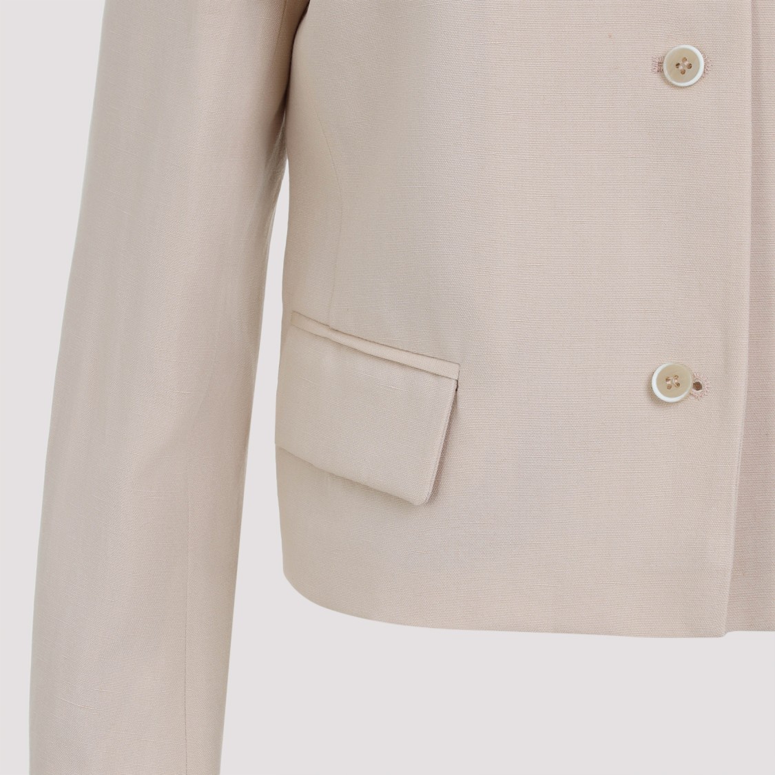 Fabiana Filippi Elegant Virgin Wool Jacket For Women In Neutrals