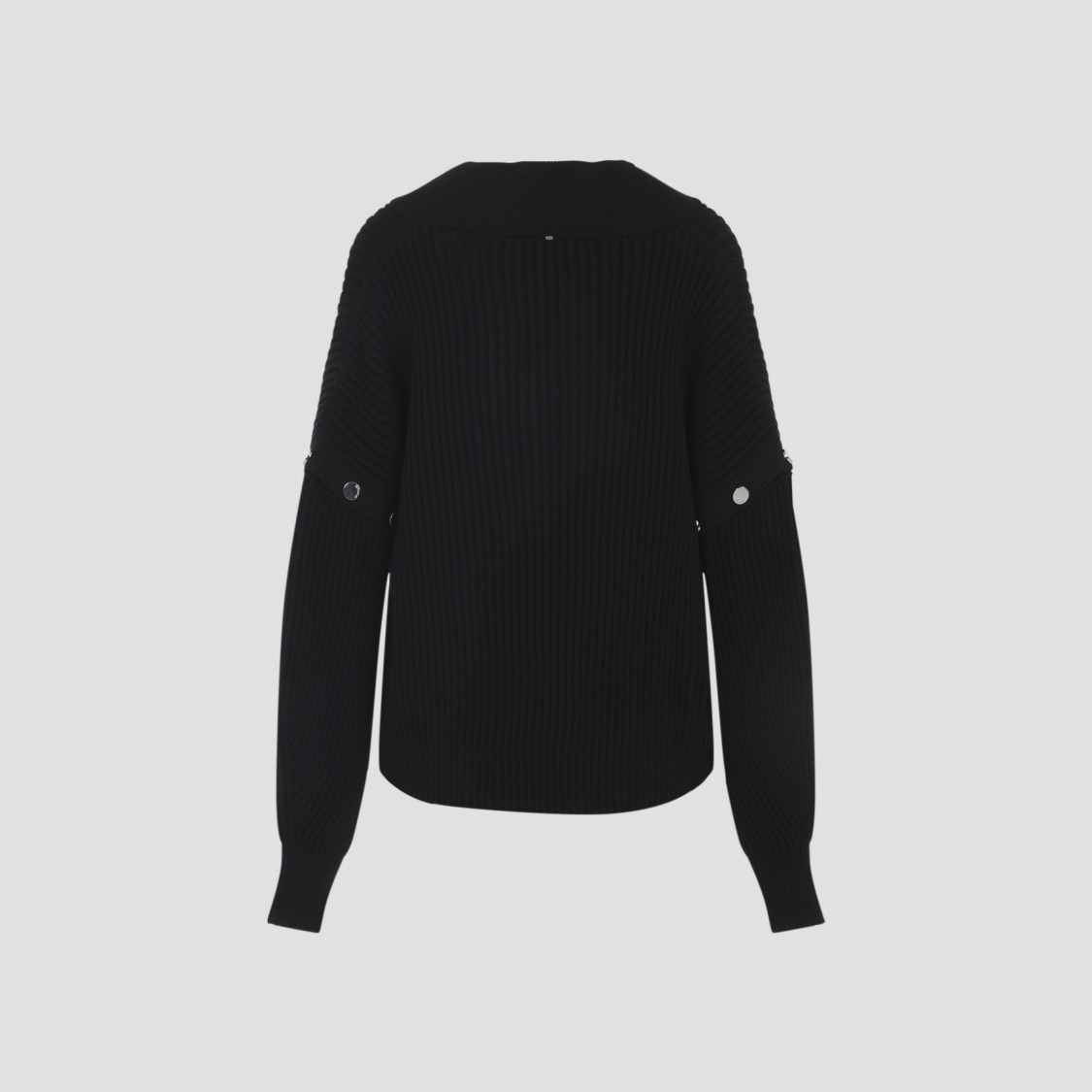 Sportmax Oversized Jumper With Detachable Sleeves In Black
