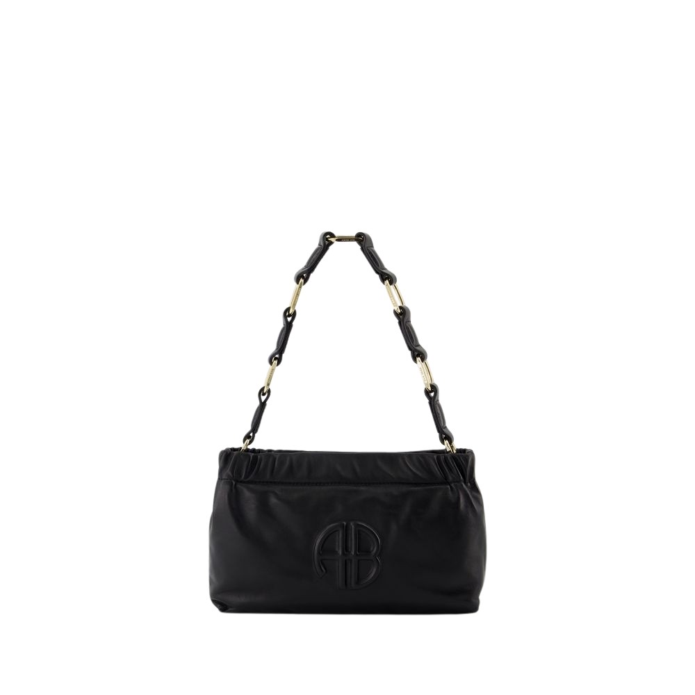 ANINE BING ANINE BING KATE SMALL SHOULDER BAG - LEATHER - BLACK