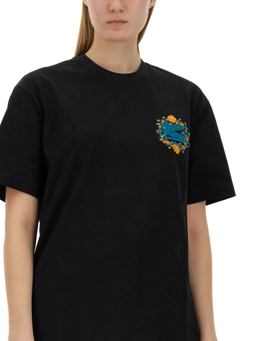 Etro Logo Embroidered Oversized T-shirt
