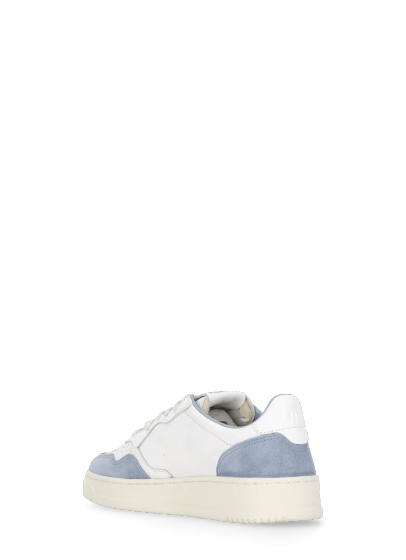 Shop Autry White Leather/fabric Medalist Sneakers