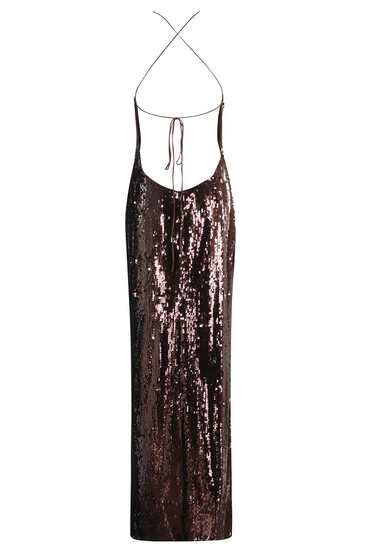 Magda Butrym Maxi Dress With Floral Appliqué In Black