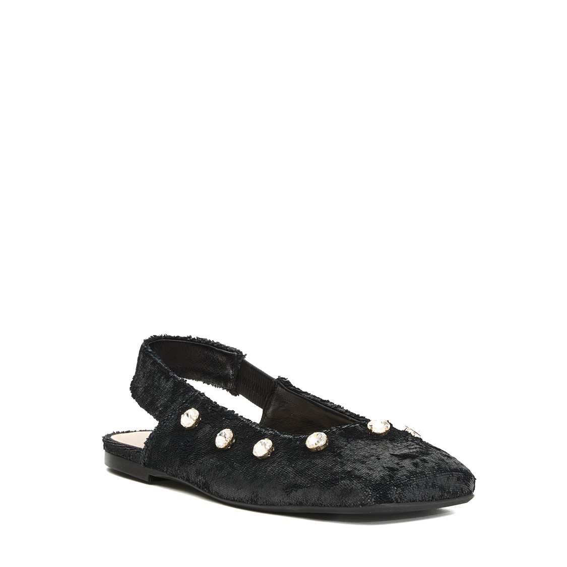 Agl Attilio Giusti Leombruni Agl Slingback Shoes In Textured Black Leather