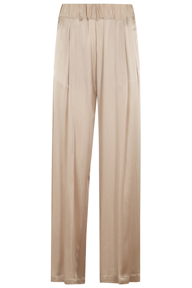 Shop Semicouture Semi Couture Jhonny Wide-leg Trousers In Neutrals