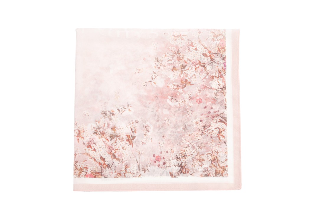 Saiid Kobeisy Crepe Georgette Silk Scarf In Pink