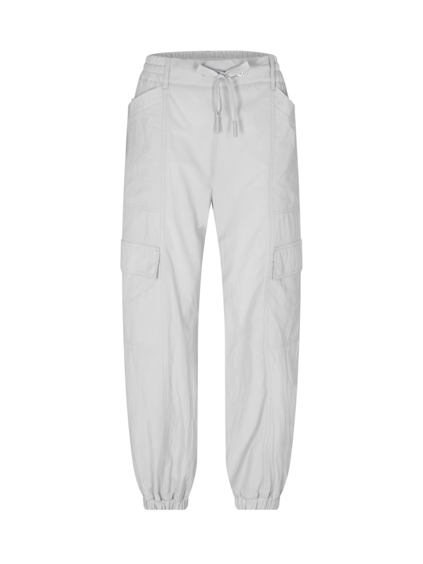 Moncler Cotton Logo Cargo Trousers In White