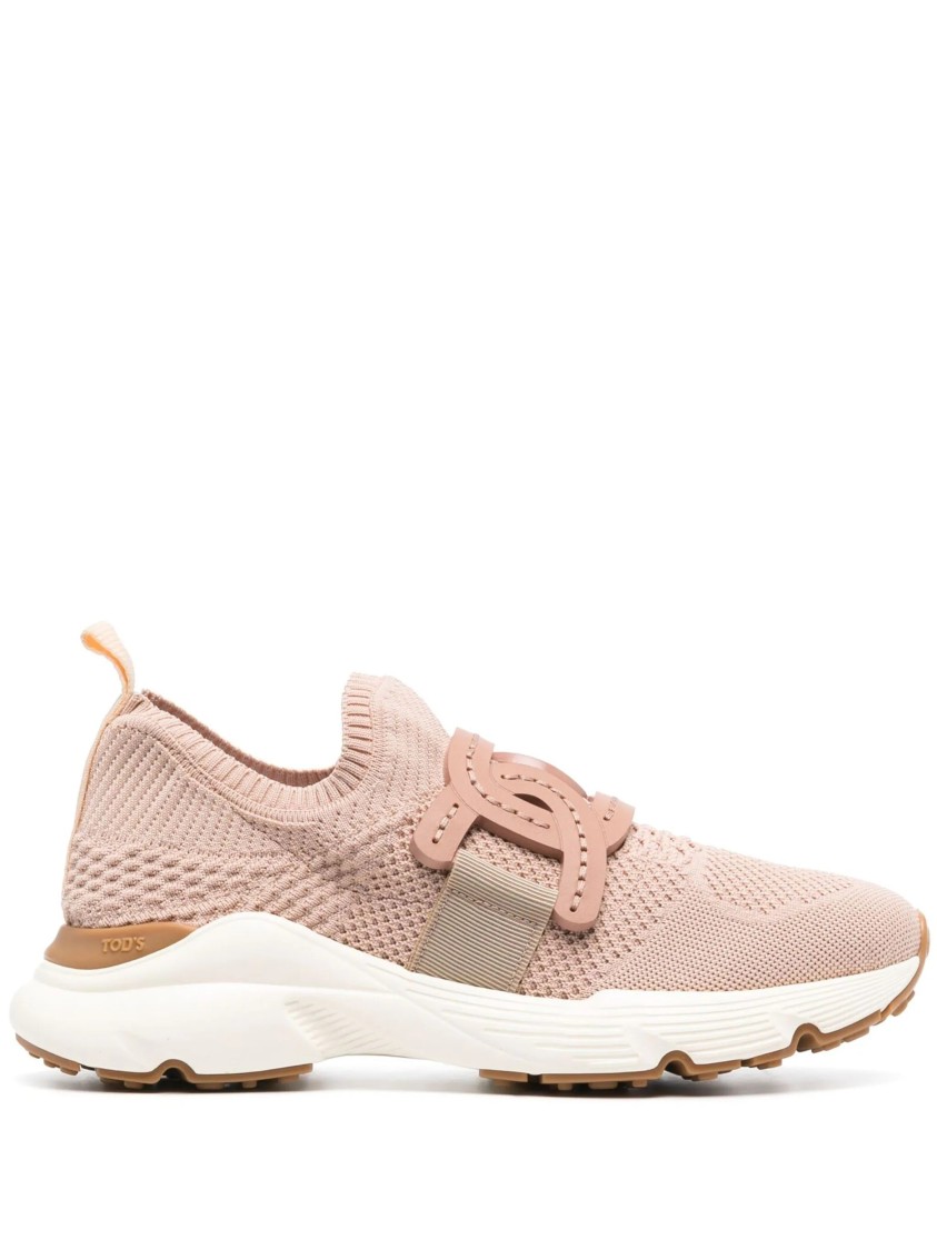 Tod's Chain-embellished Sneakers In Neutral