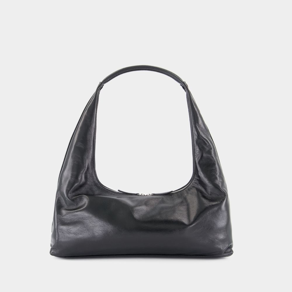 MARGESHERWOOD MARGESHERWOOD LARGE SHOULDER BAG - LEATHER - BLACK 