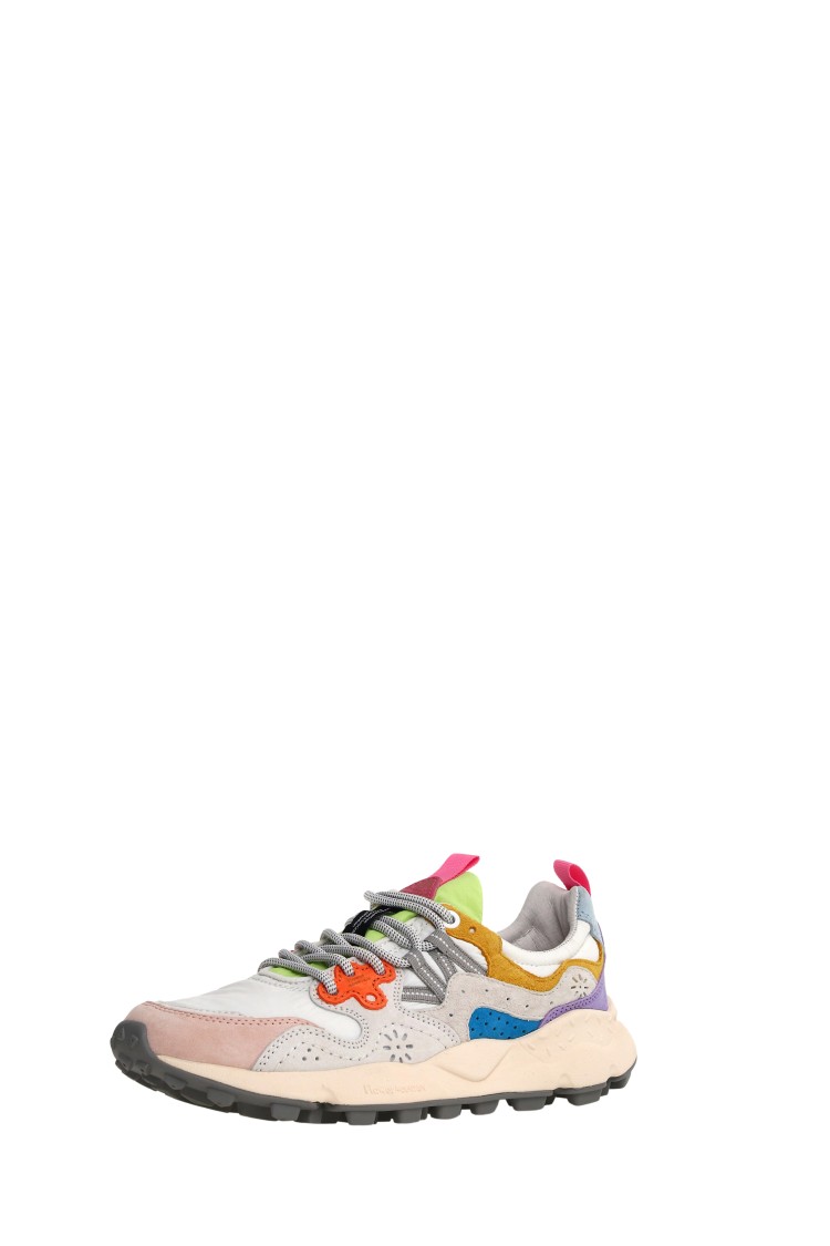 Flower Mountain Multicolored Suede And Technical Fabric Sneakers