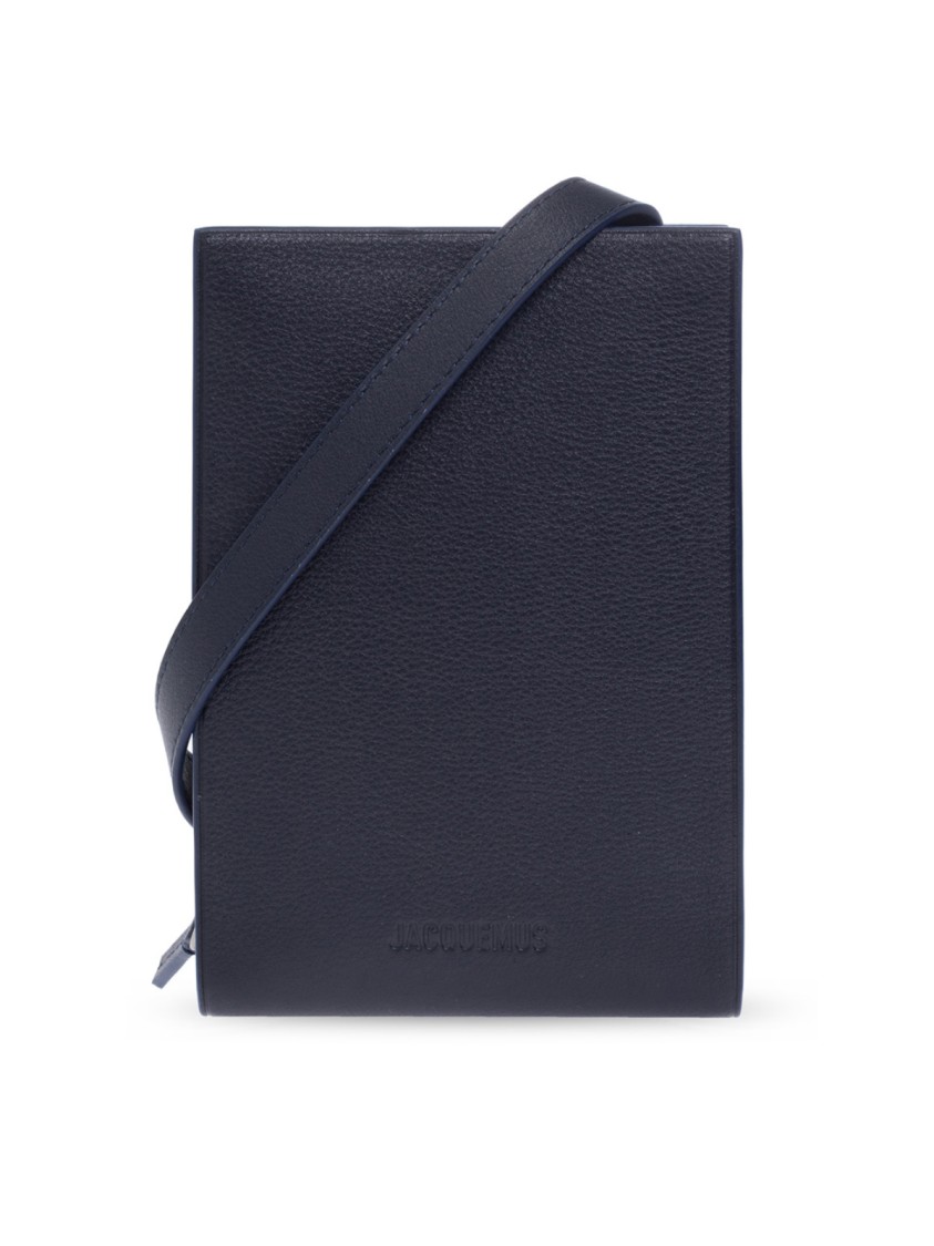 Jacquemus Le Gadju Neck Wallet In Black