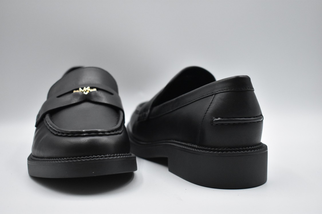 Michael Kors Eden Leather Loafer In Black
