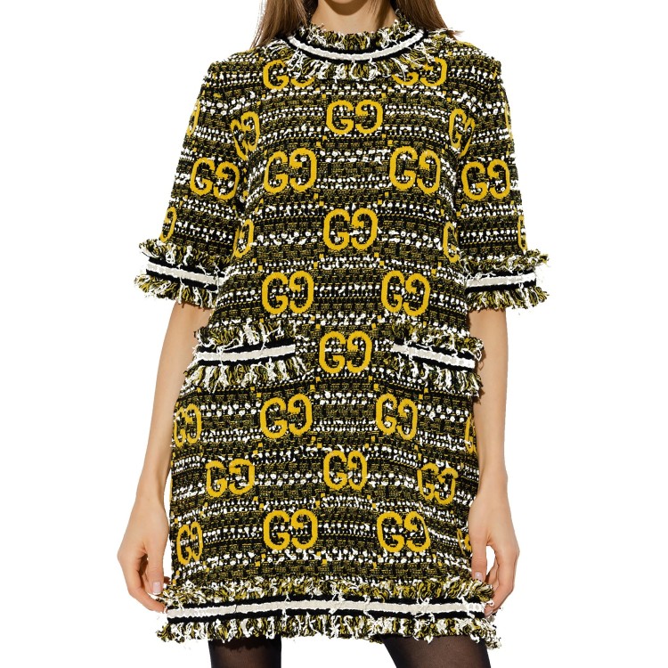 ワンピース Gucci TWEED DRESS Gucci Tweed Mini Dress in Black | THE LIST