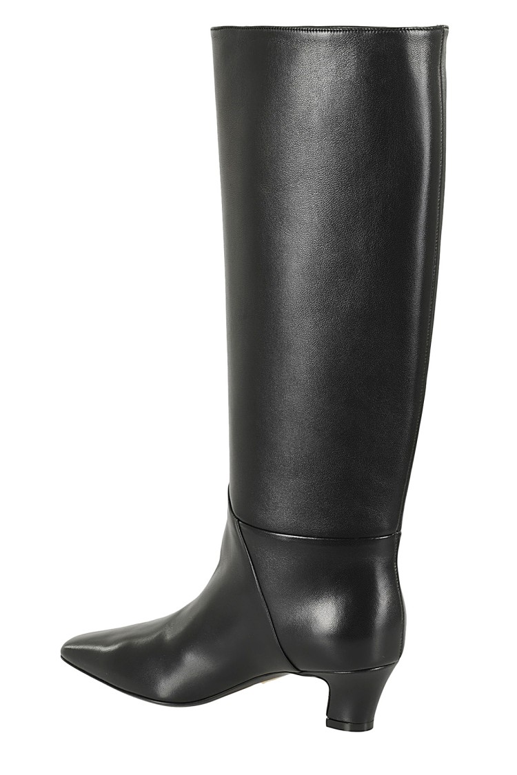 GIAMPAOLO VIOZZI GIAMPAOLO VIOZZI KNEE-HIGH NAPPA BOOTS WITH SQUARE TOE