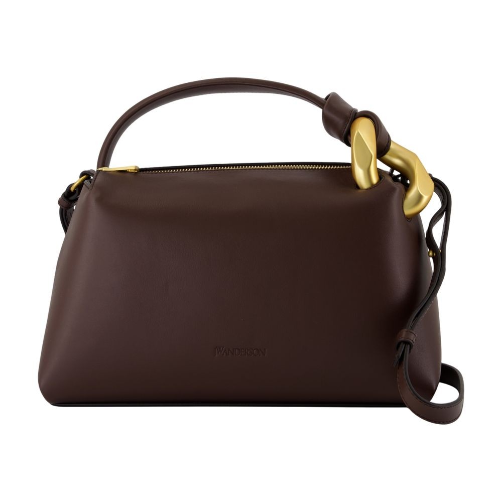 Jw Anderson The Jwa Corner Crossbody In Brown