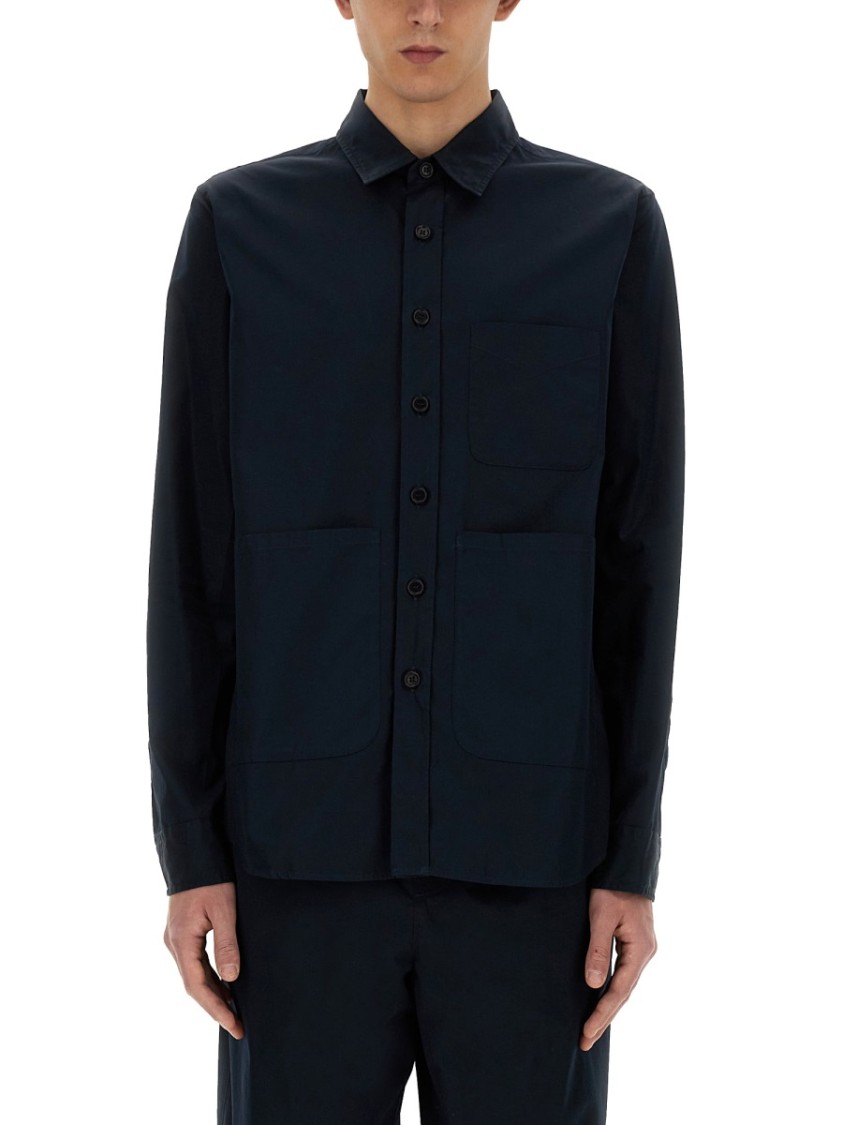 ASPESI ASPESI STRUCTURED BUTTON-UP SHIRT 