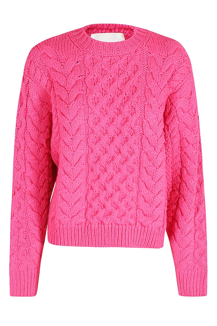 Isabel Marant Étoile Jake Cable-knit Jumper In Pink