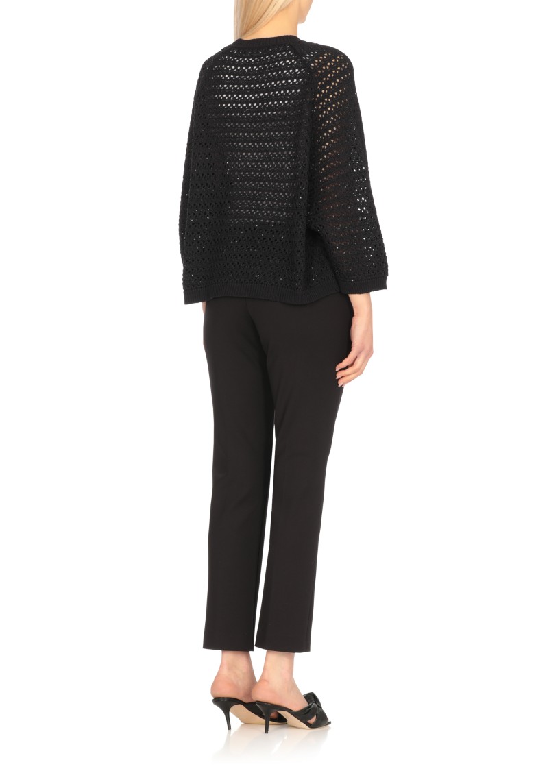 Shop Fabiana Filippi Blue Cotton Sweater