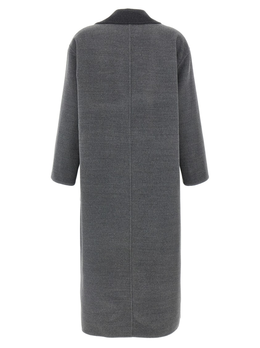 Fabiana Filippi Dressing Gown Coat Coats And Trench Coats Gray In Gray