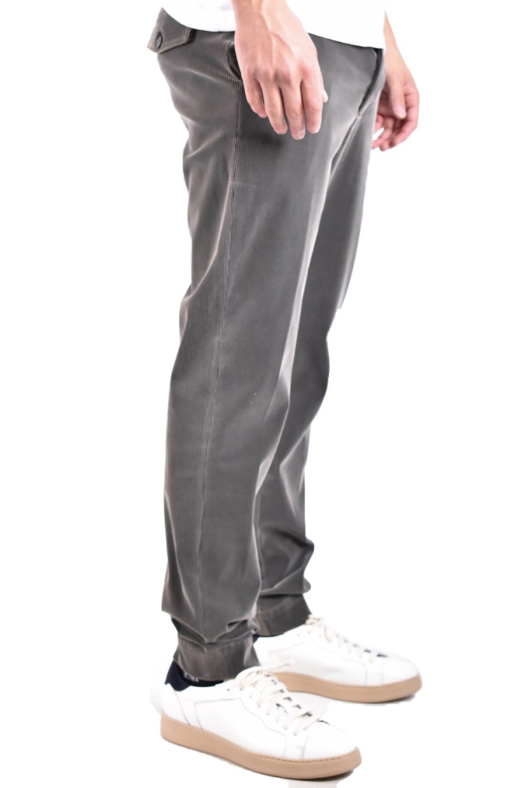 Rrd Tailored Vibrant Green Trousers With Subtle Ribbed Texture