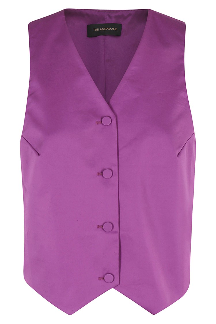 The Andamane Amethyst Pauline Vest In Purple