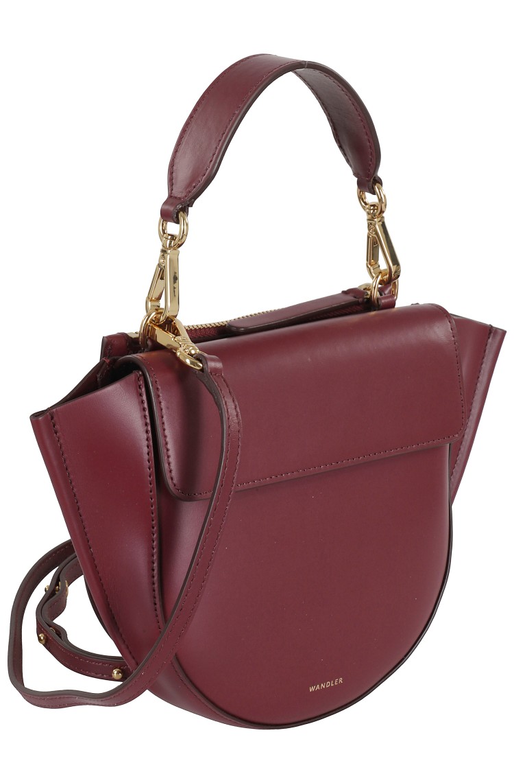 Wandler Hortensia Mini Bag In Burgundy