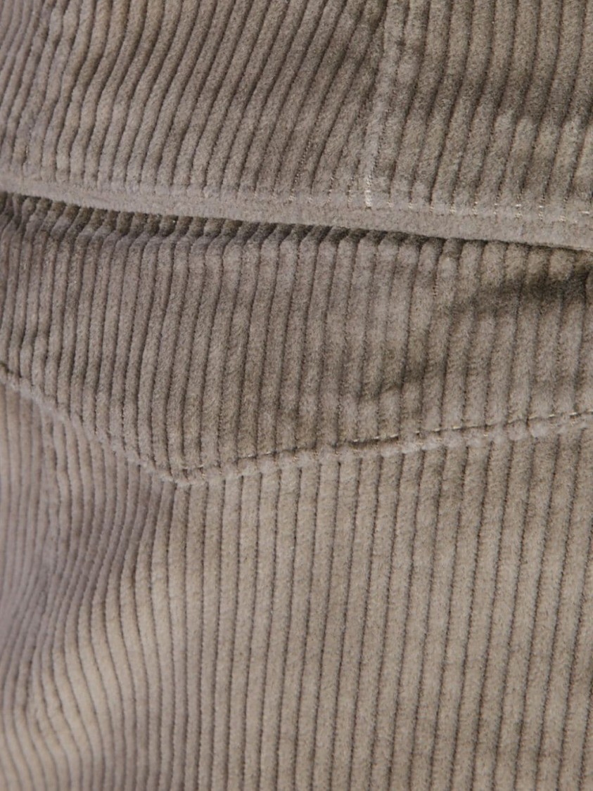 Pt Torino Tailored Trousers With Subtle Corduroy Texture And Comfortable Fit In Brown