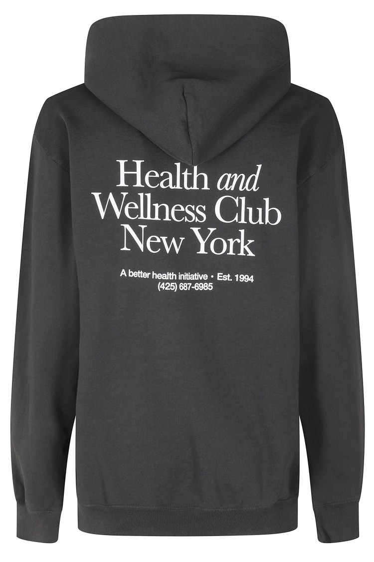 Sporty And Rich Hoodie With Brushed Interior And Contrasting Back Print