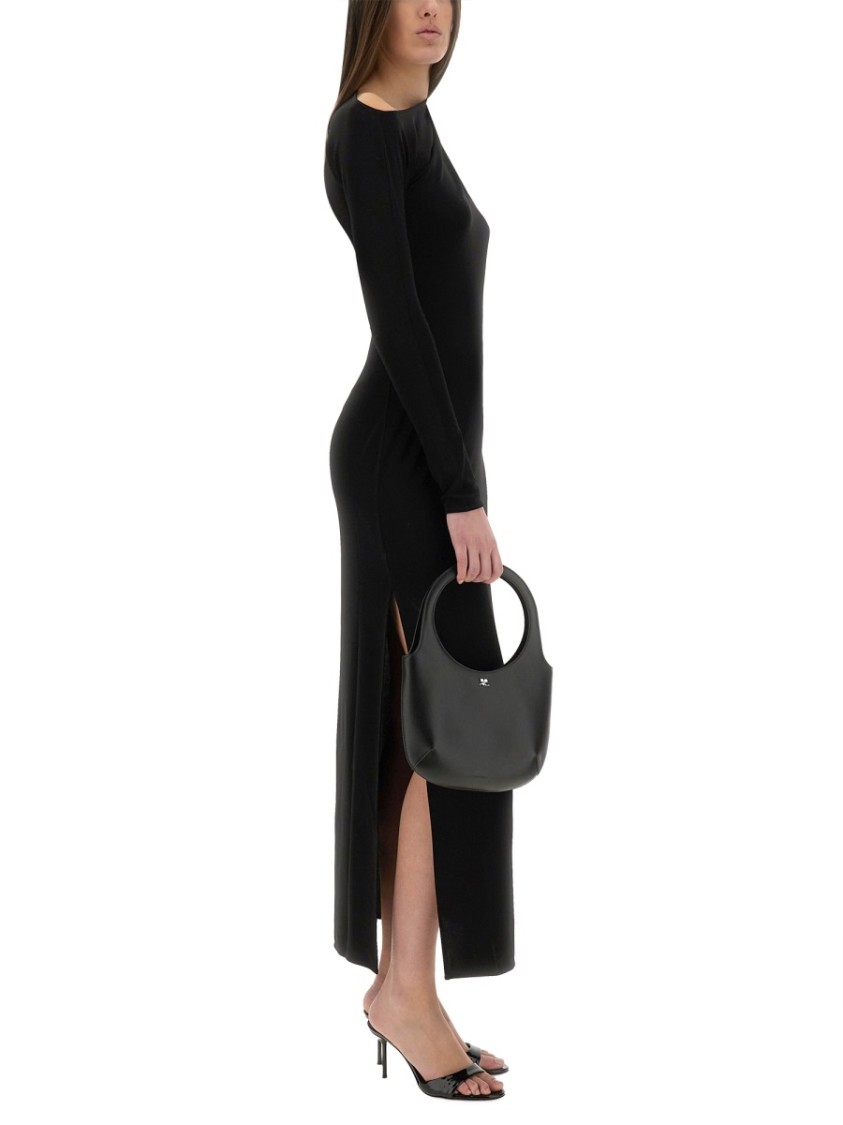 Courrèges Courreges Women Long One-shoulder Dress In Black