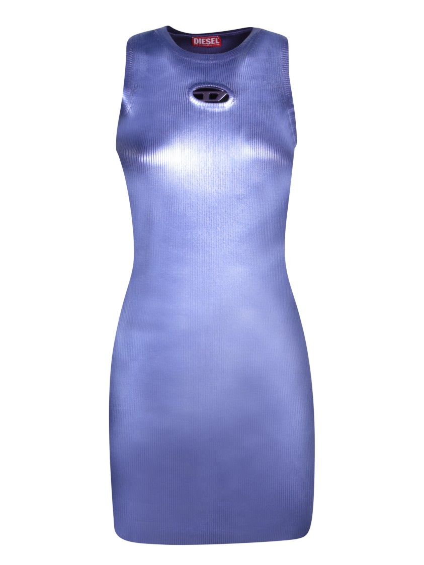 Diesel M-caddix Viscose Blend Dress With Frontal Logo