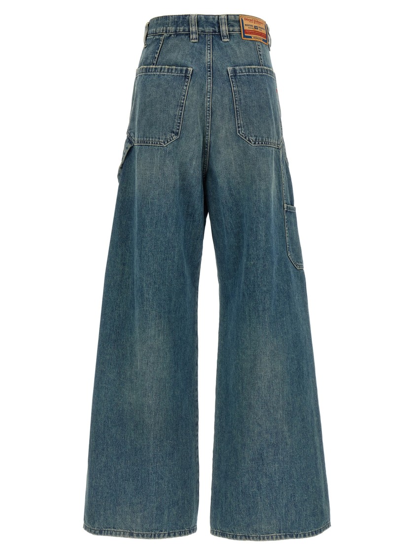 Diesel 'desire Wide Leg Jeans' In Blue
