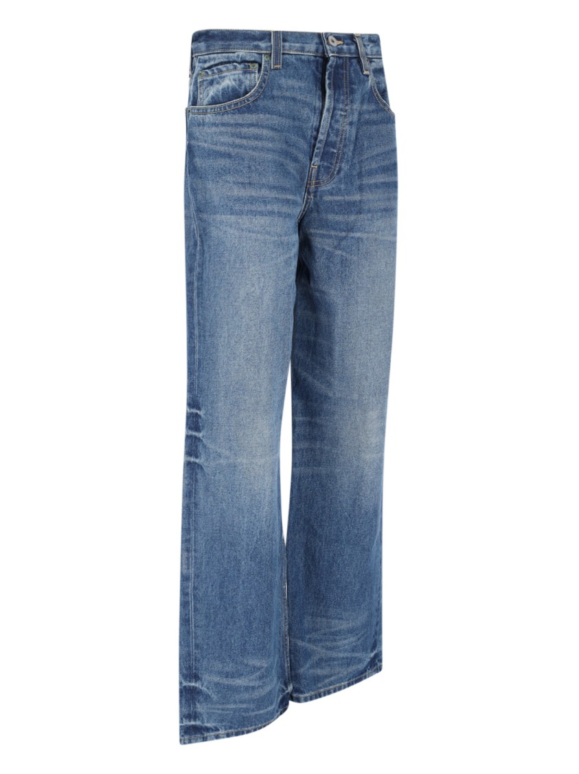 Interior High-waisted Wide-leg Jeans