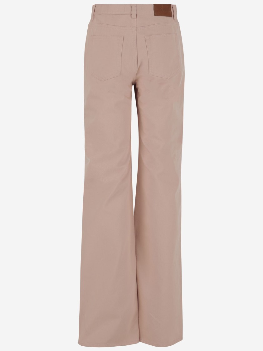 CHLOÉ CHLOÉ HIGH WAIST COTTON FLARE JEANS
