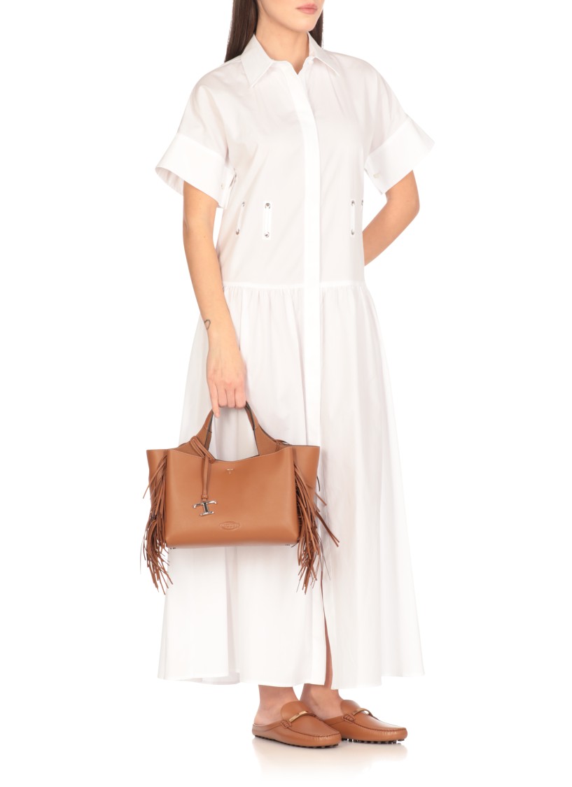 Tod's Brown Leather Shoulder Bag In Brown