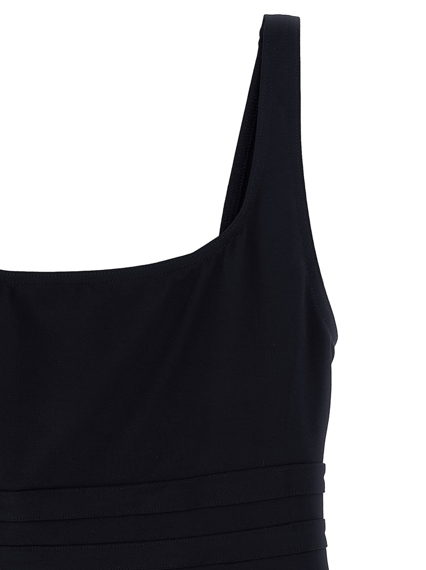 Eres Ribbed Scoop Neckline Wide Straps Swimsuit