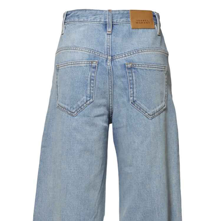 Isabel Marant High-Waisted Wide Leg In Fluid Cotton Denim
