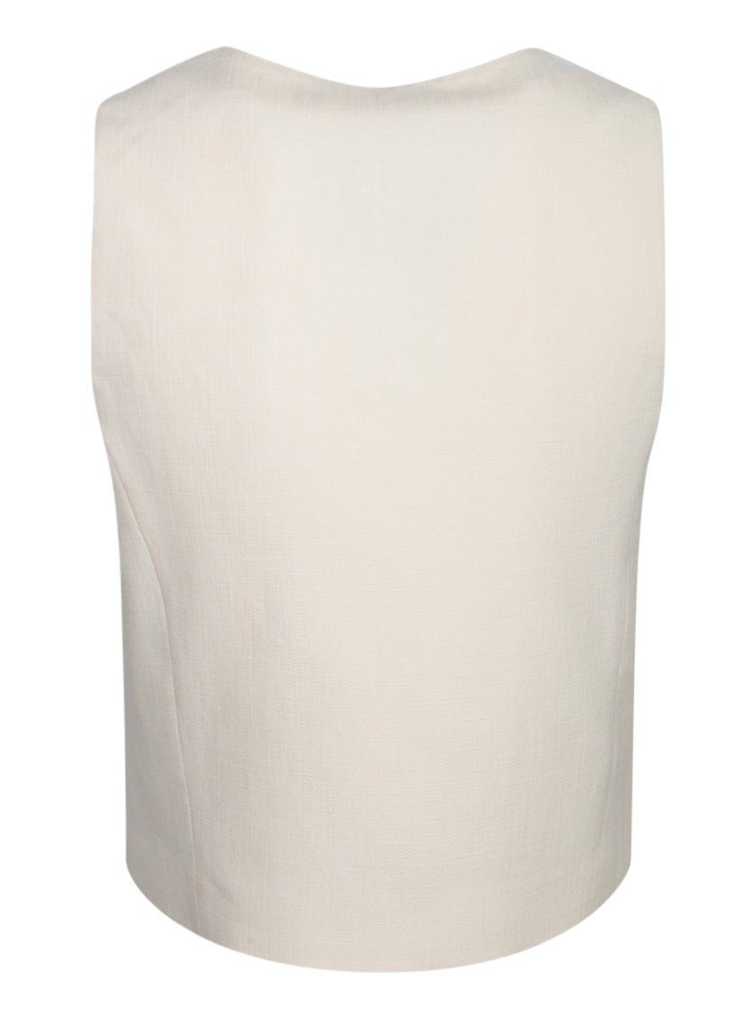 Msgm Vests In White