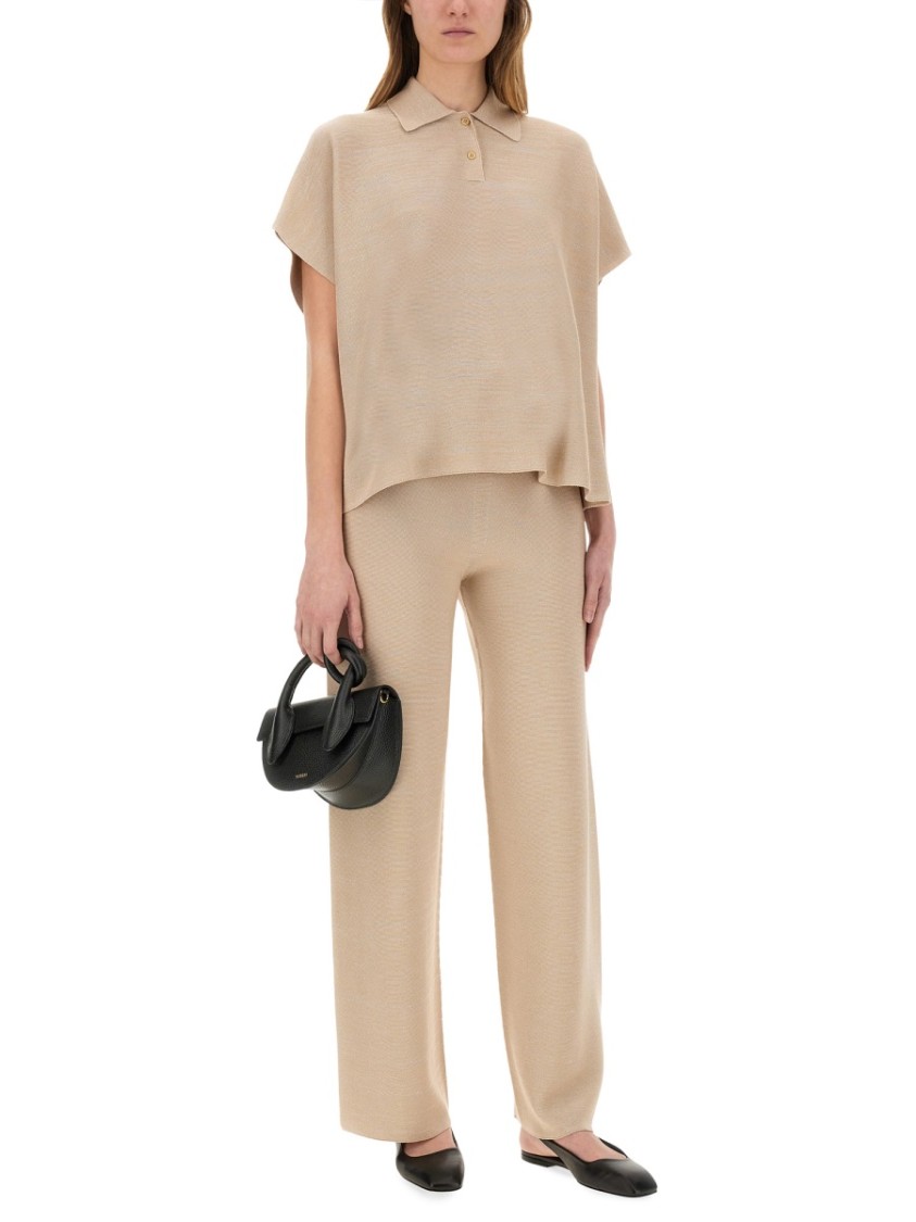 Shop Fabiana Filippi Relaxed Wide-leg Pants In Neutrals