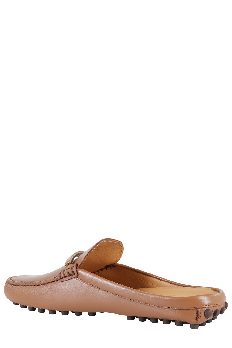 Shop Tod's Moccasin-style Slip-on Sabot In Brown