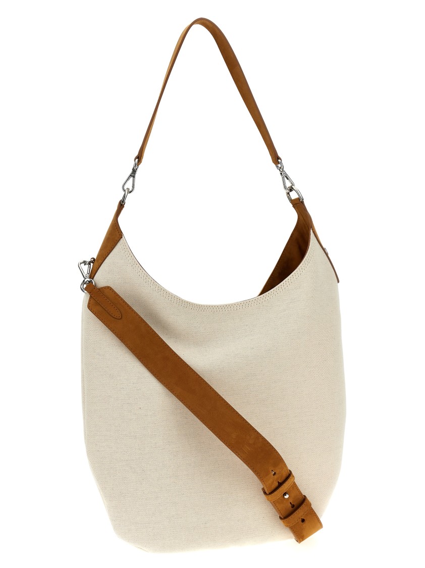 Philosophy Di Lorenzo Serafini Canvas Shoulder Bag In Neutral
