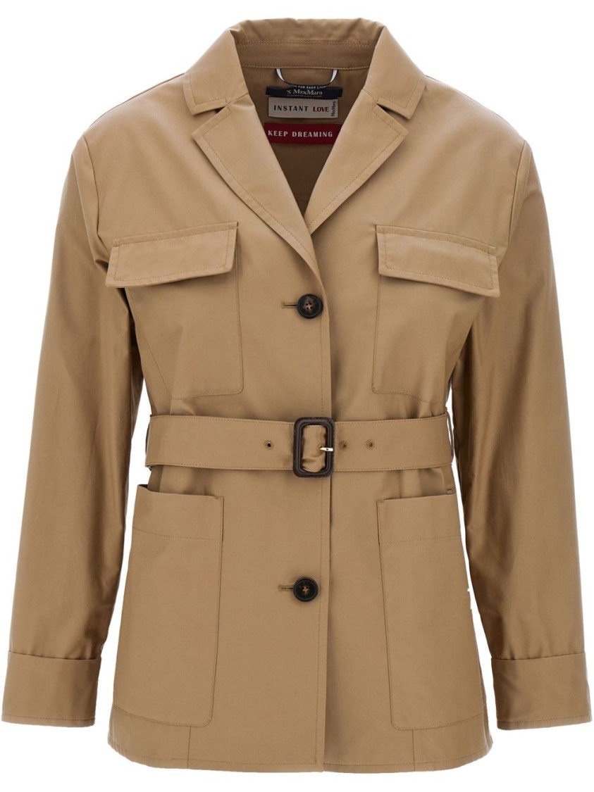Max Mara Beige Giulia Jacket In Brown
