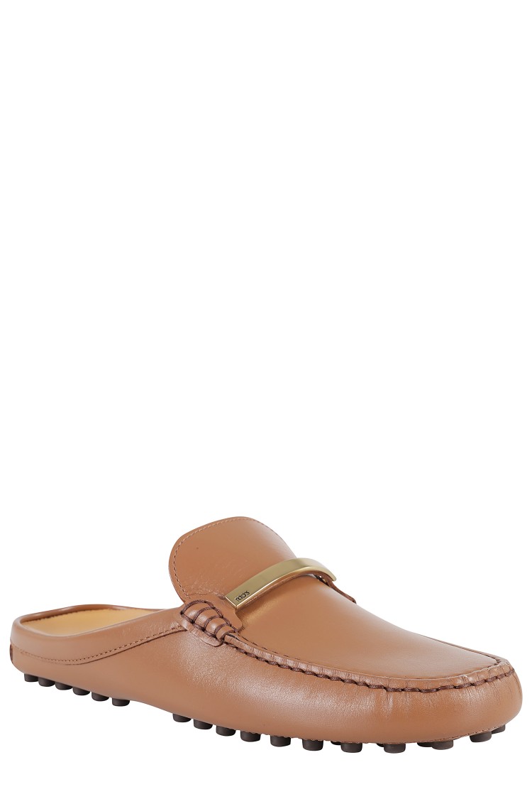 Shop Tod's Moccasin-style Slip-on Sabot In Brown