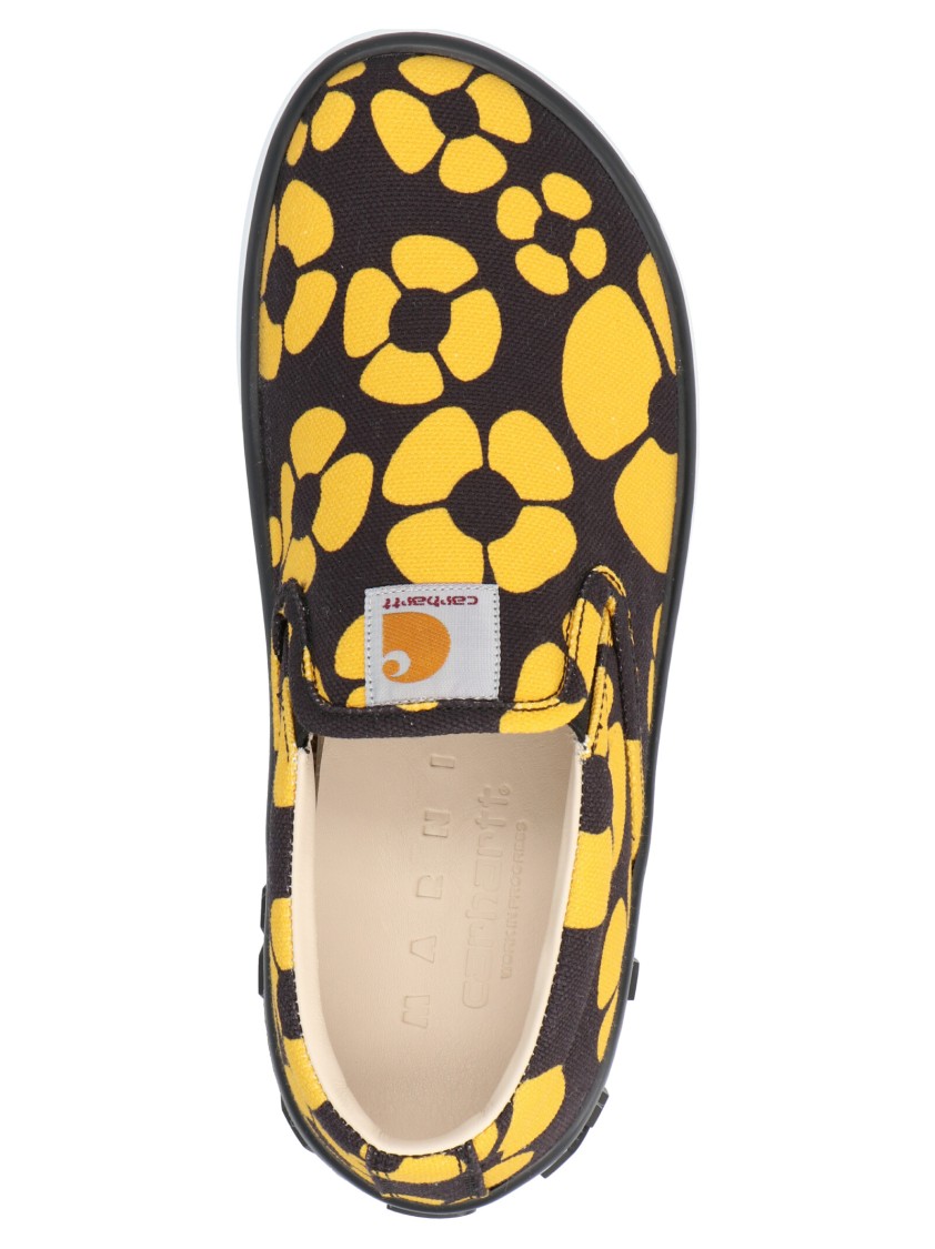 Marni Printed Slip On Sneakers
