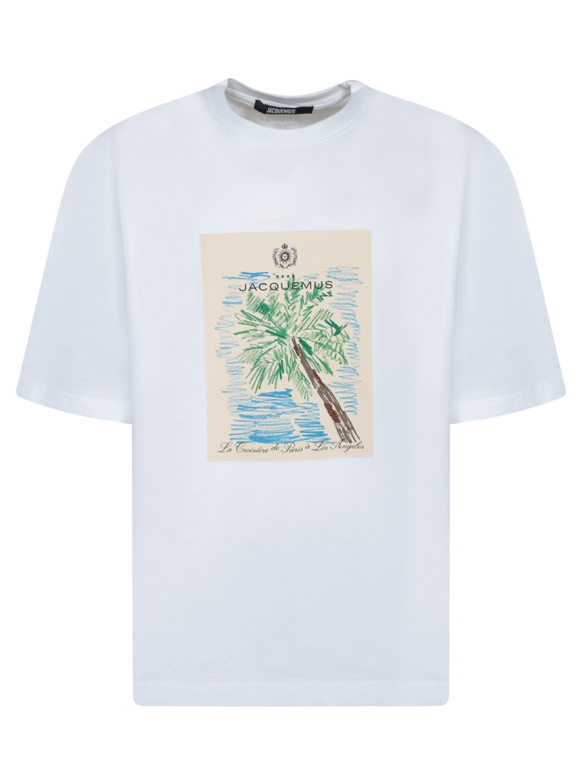 Shop Jacquemus Relaxed Fit White T-shirt