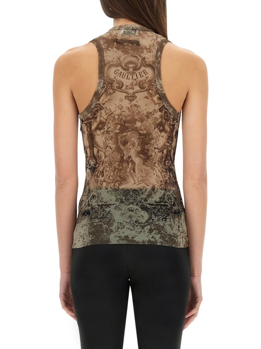 Jean Paul Gaultier Graphic Print Racerback Tank Top