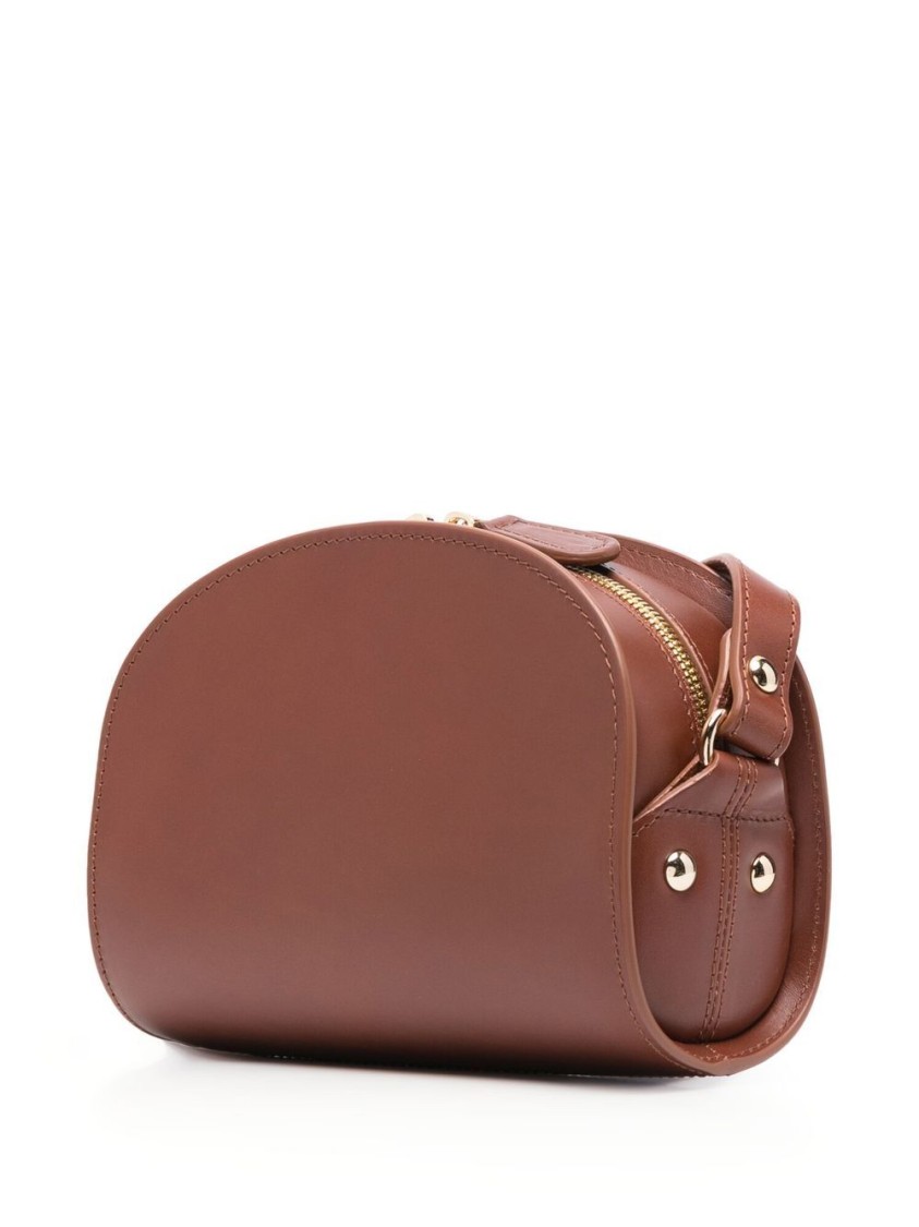 Apc A.p.c. Sac Demi-lune Mini Bag In Brown