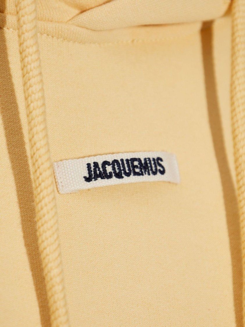 JACQUEMUS JACQUEMUS CROPPED YELLOW HOODIE 