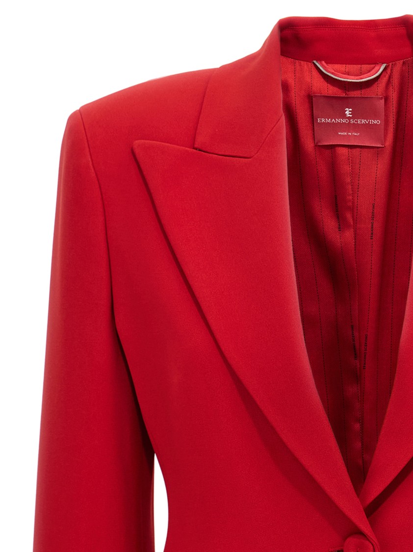 Ermanno Scervino Single-breasted Blazer Blazer And Suits Red In Gold