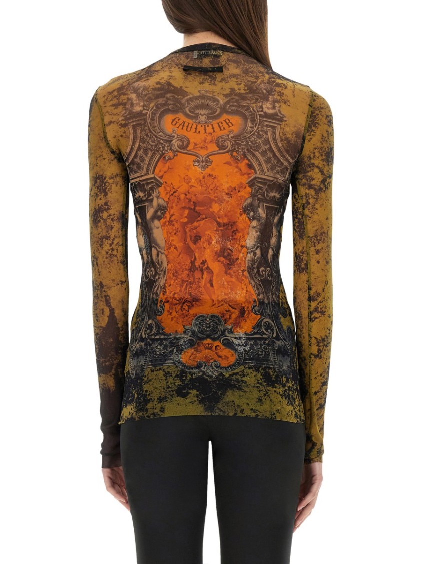 Jean Paul Gaultier Graphic-print Top