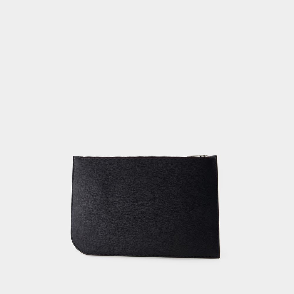 Alexander Mcqueen L Sling Crossbody - Leather - Black In Black