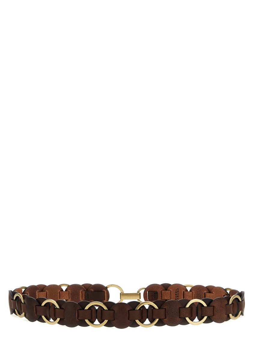Isabel Marant 'lota' Belt In Red